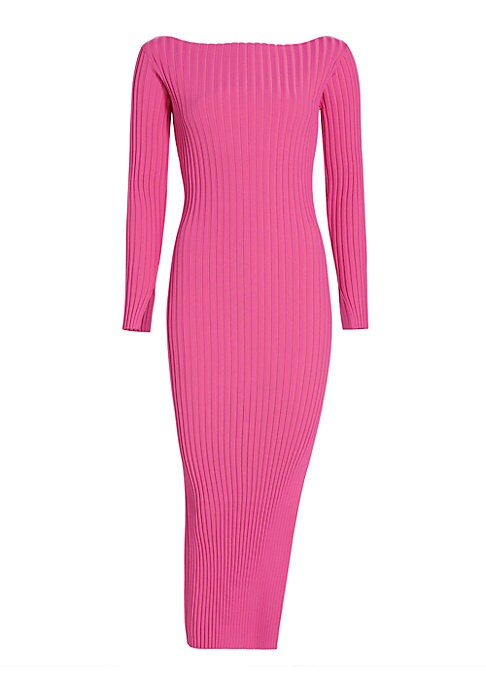 Chic Ribbed Midi Dress