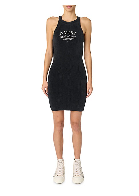 Fuzzy Racerback Mini Dress