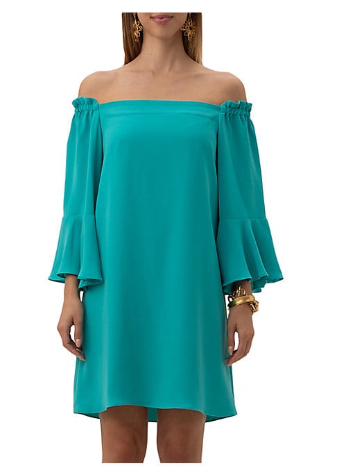Chic Trumpet Sleeve Dress