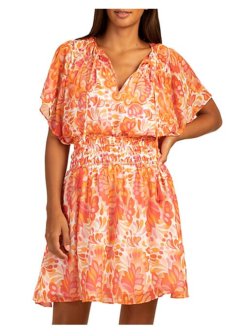 Paisley Flutter Mini Dress