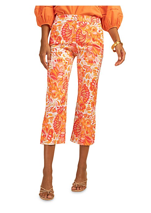 Paisley Kick-Flare Trousers