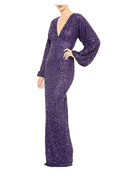 Glamorous V-Neck Evening Dress