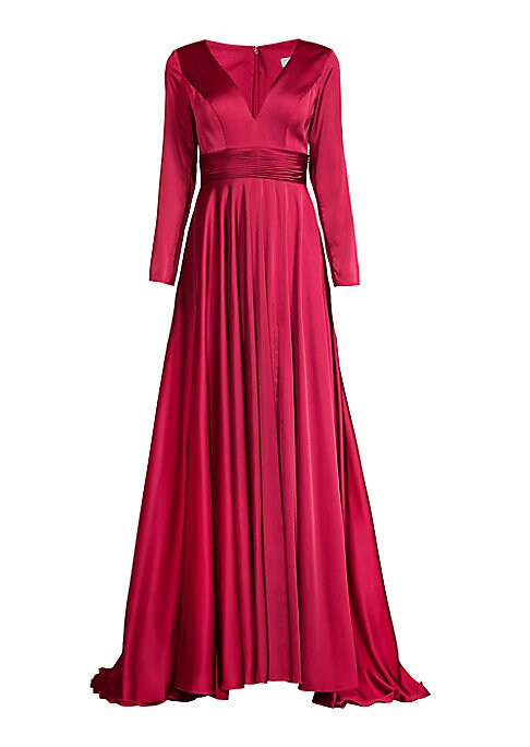 Lustrous A-Line Elegance