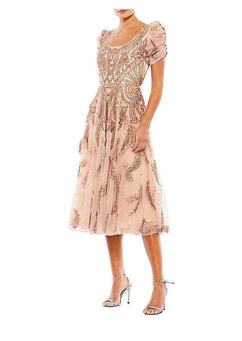 Elegant Embroidered Cocktail Dress