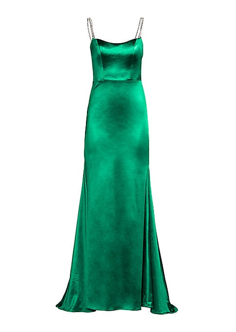 Glistening Satin A-Line Dress