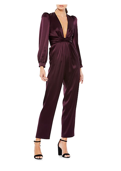 Satin V-Neck Elegance