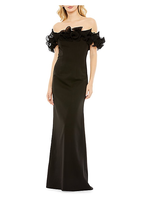 Ruffled Evening Elegance
