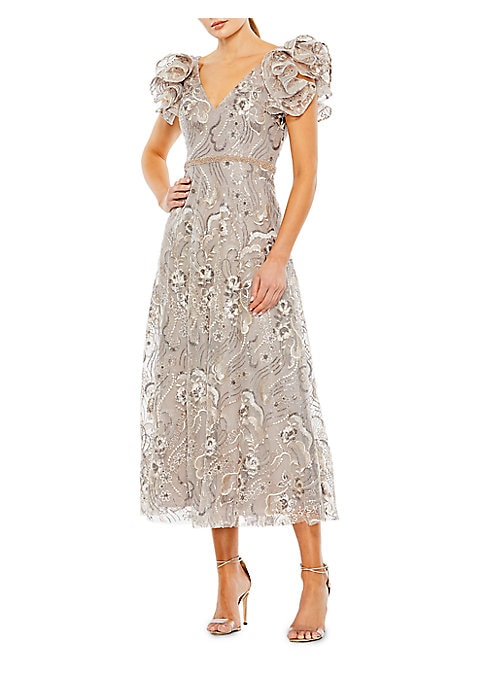 Glamorous Ruffled Cocktail Dress