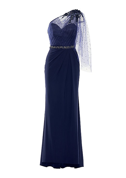 Glimmering Asymmetrical Elegance