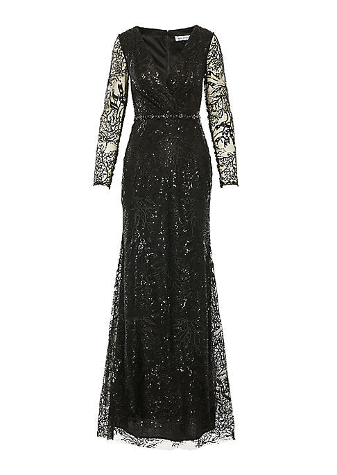 Glistening Floral Gown