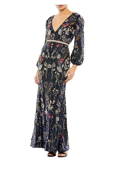 Crystal Sleeve Gown