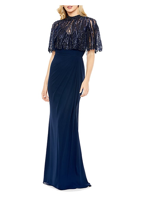 Sequined Butterfly Gown