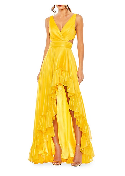Asymmetric Ruffle Dreams Gown