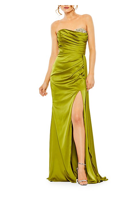 Embellished Satin Delight Gown