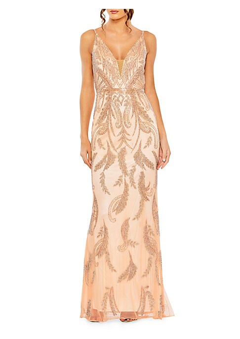 Sparkling Sleeveless Evening Dress