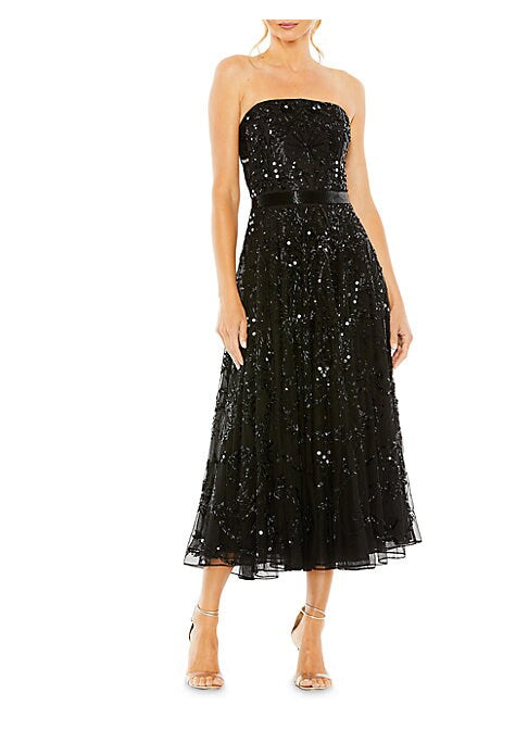 Glistening Beaded A-Line Dress