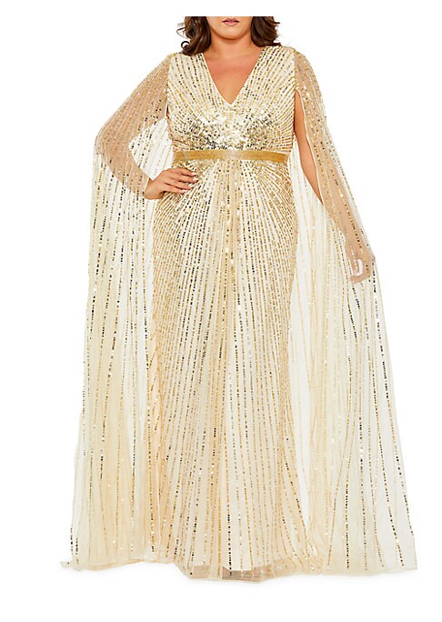 Glamorous Cape Sequin Dress
