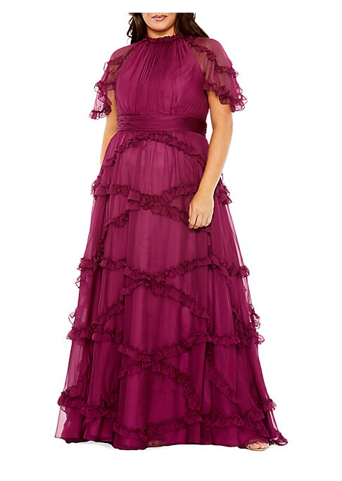 Ruffled Elegance Gown