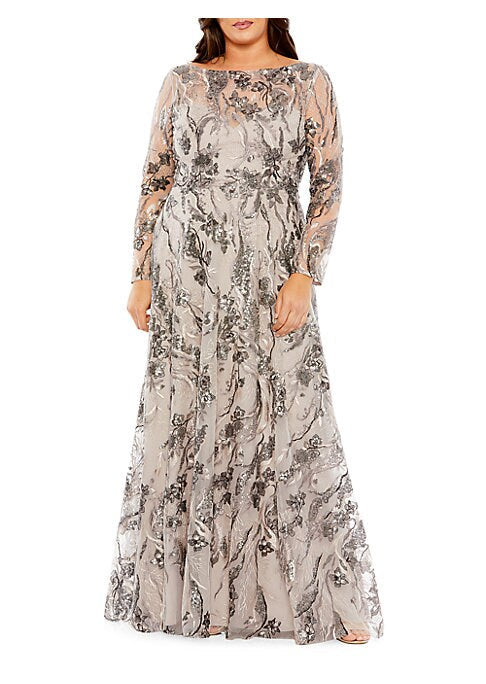 Embroidered A-Line Elegance
