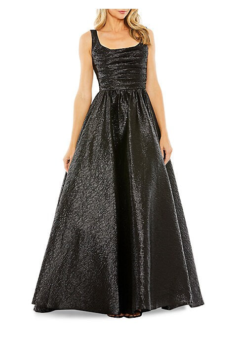Shimmering Fit-and-Flare Gown