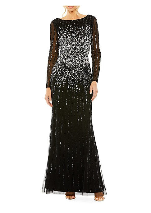 Sequined Elegance Gown