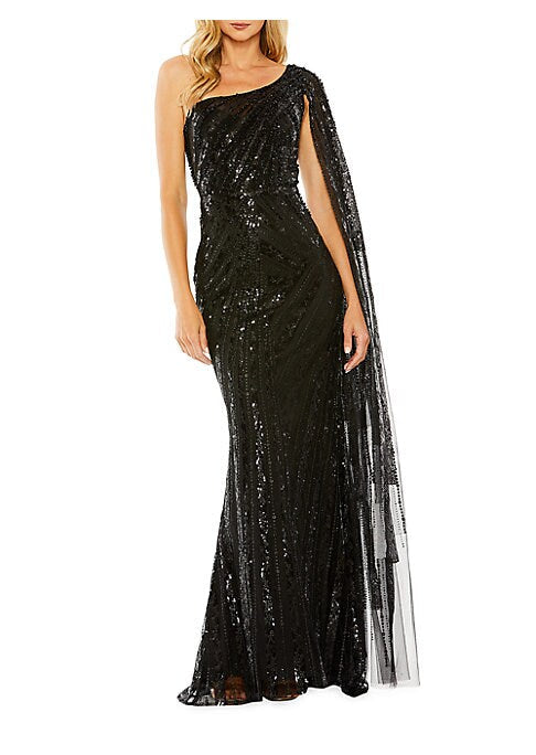 Dazzling One-Shoulder Gown