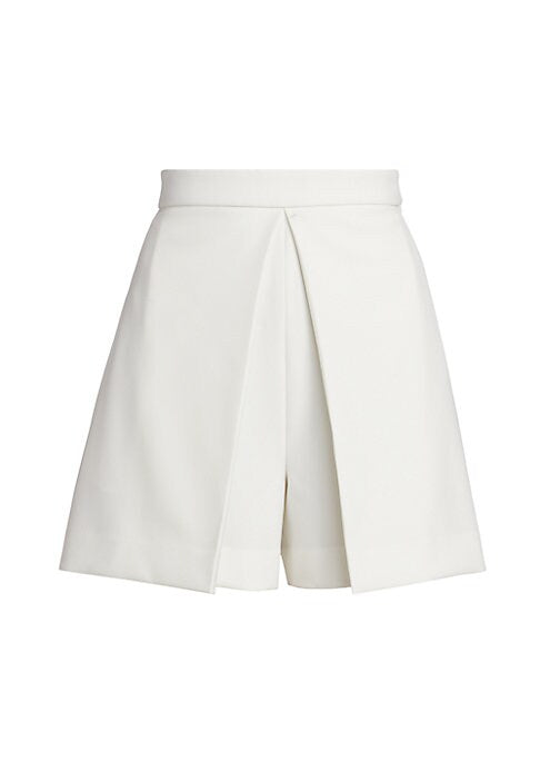 Pleat-Detail Tailored Skort