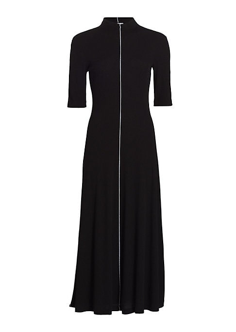 Stitched Cotton Midi Gown