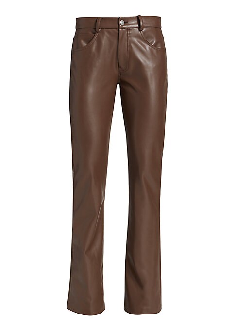Glossy Leather Look Pants