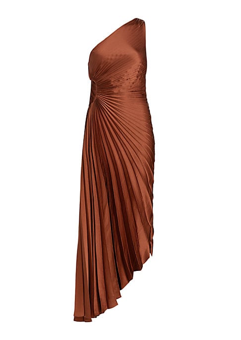 Chic Pleated Cutout Dress