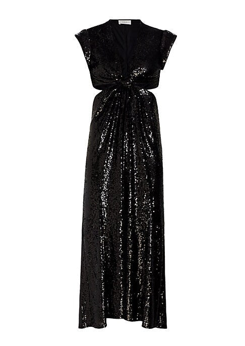 Sparkling Cut-Out Midi Dress