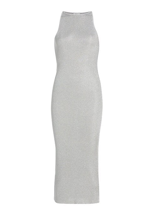 Shimmering Midi Knit Dress