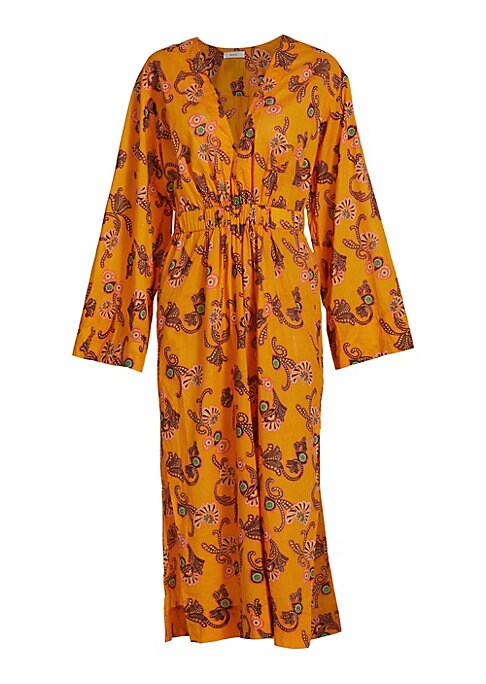 Chic V-Neck Cotton Dress