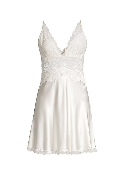 Lace Elegance Silk Chemise