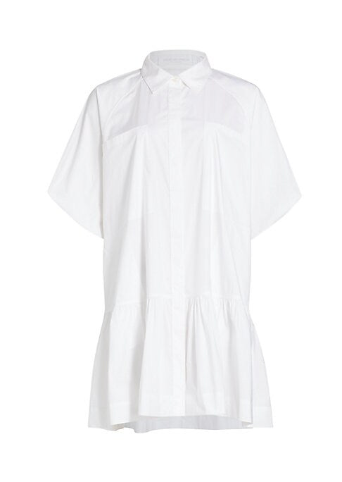 Ruffled Cotton Elegance Dress
