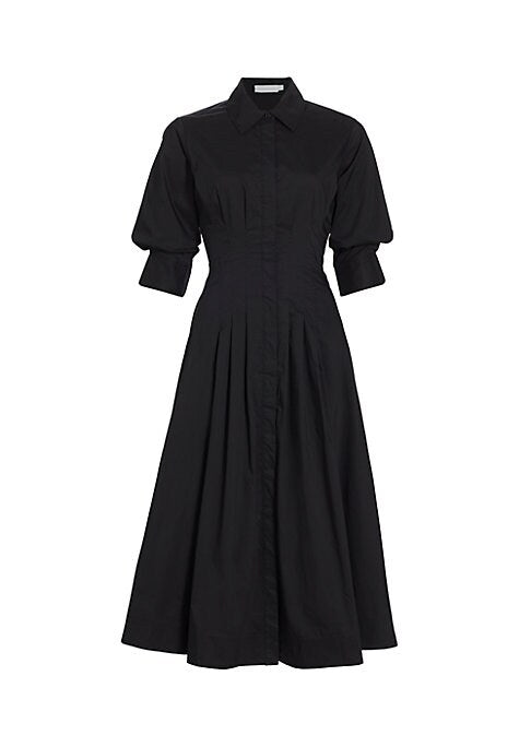 Chic Pintuck Midi Dress