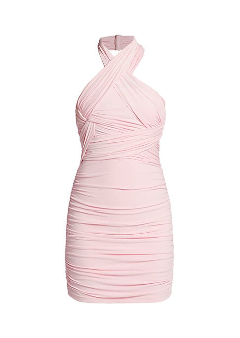 Knit Cross Halter Dress