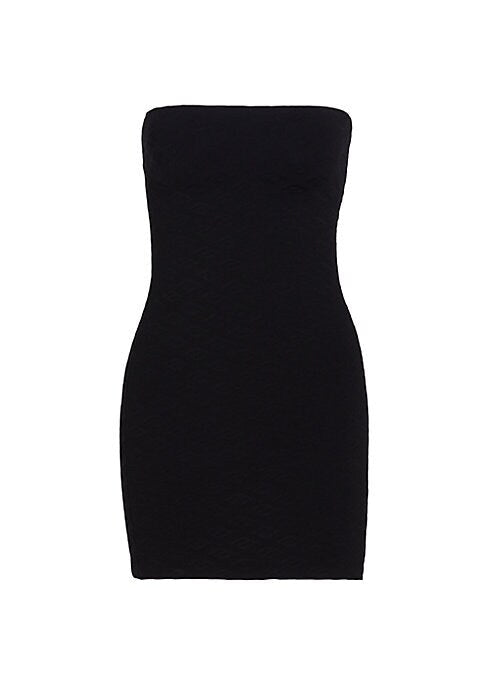 Chic Monogram Strapless Dress