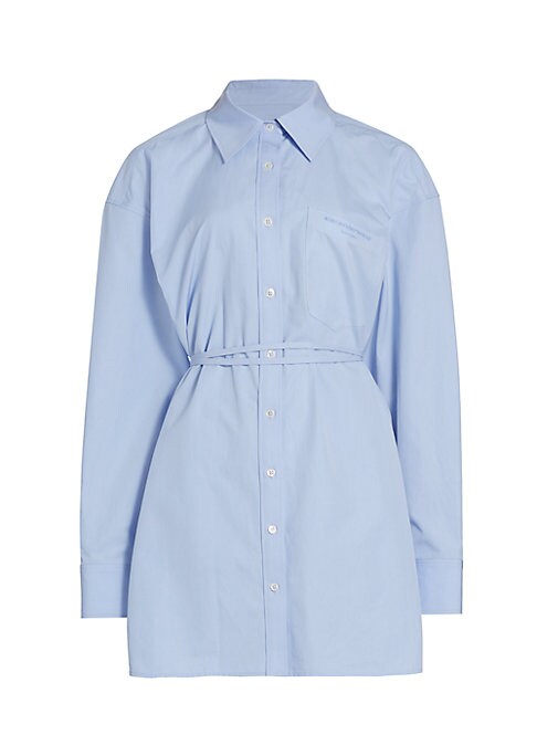 Crisp Cotton Tie Dress