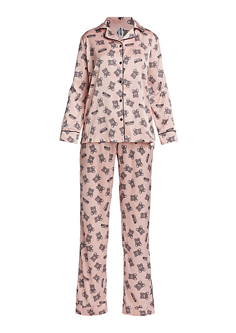 Bear Print Satin PJs