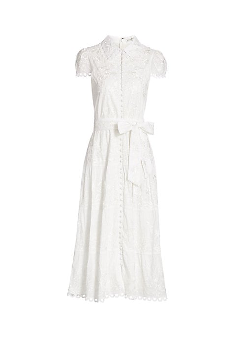 Embroidered Midi Dress