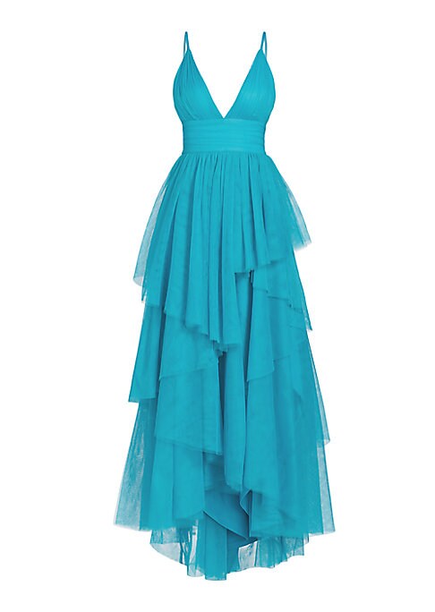 Elegant V-Neck Organza Dress