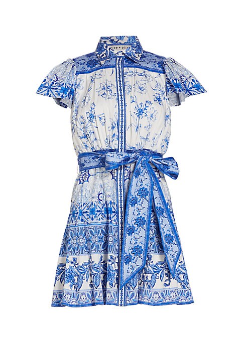 Floral Tiered Shirt Dress