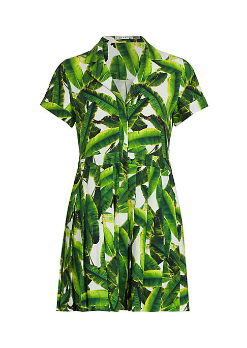 Vibrant Pleated Mini Dress