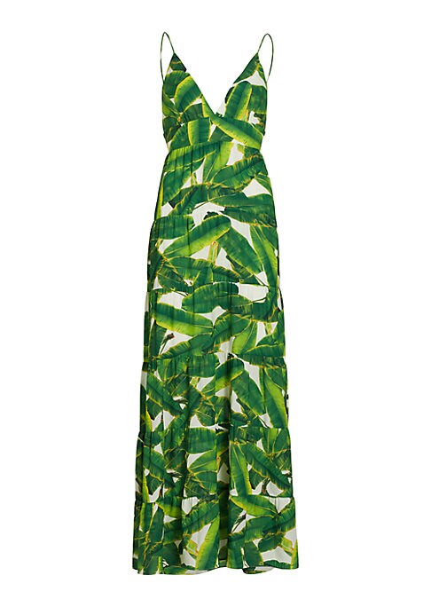 Tropical Tiered Maxi Dress