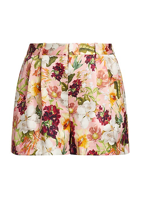 Floral High-Waisted Shorts