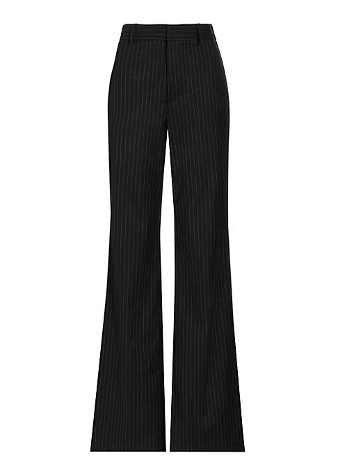 Flared Pinstripe Trousers