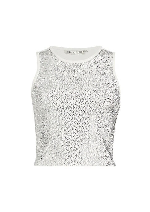 Glimmering Crystal Crop Tank