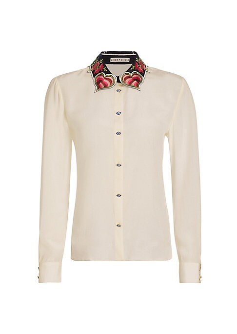 Silk Evil Eye Blouse