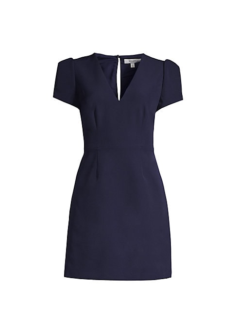 Elegant V-Neck Pleat Dress